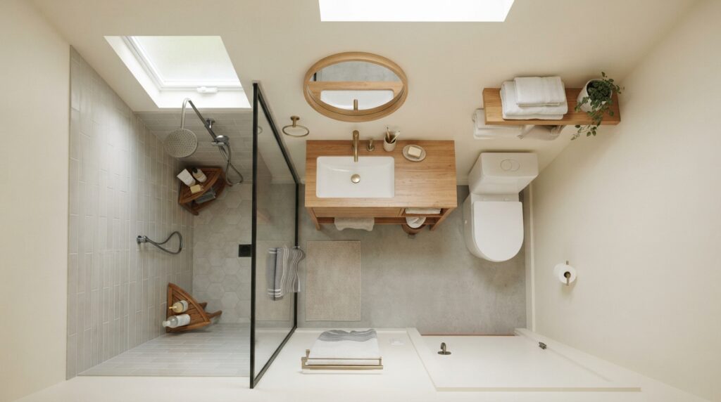 kleine badkamer inrichten