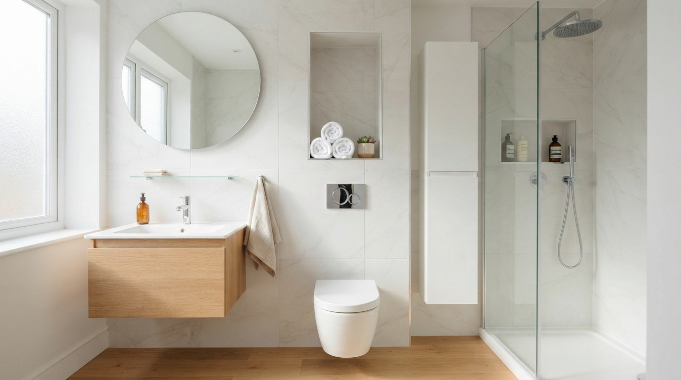 kleine badkamer inrichten